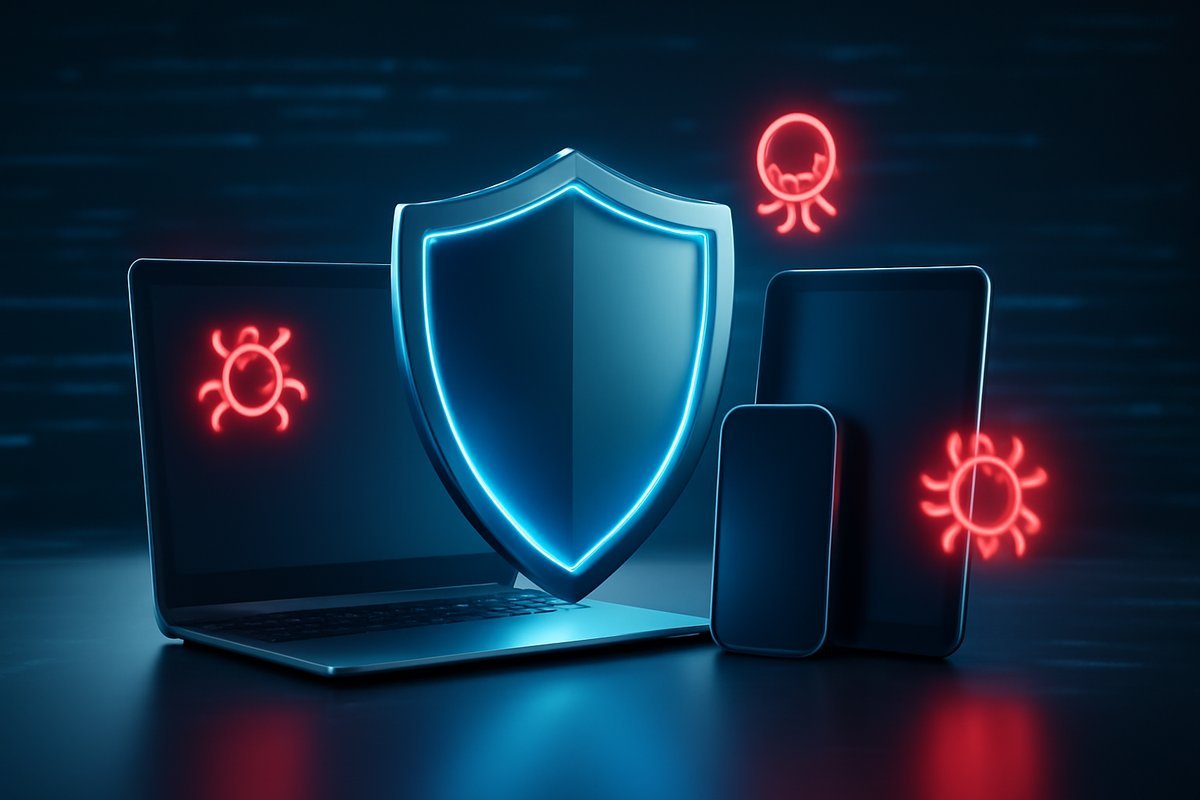 Digital shield protecting devices from cyber threats in 2026